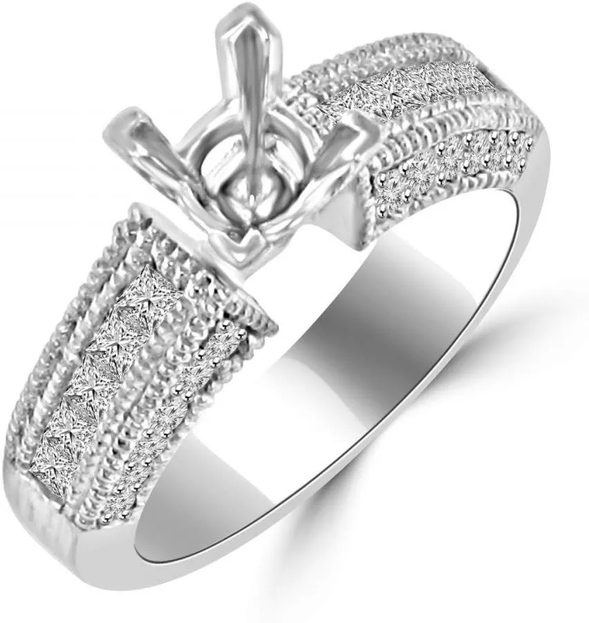 2.00 ct Baguette and Round Cut Diamond Wedding Band Ring in Platinum