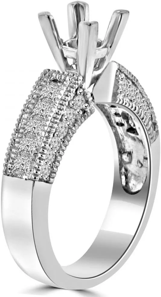 2.00 ct Baguette and Round Cut Diamond Wedding Band Ring in Platinum