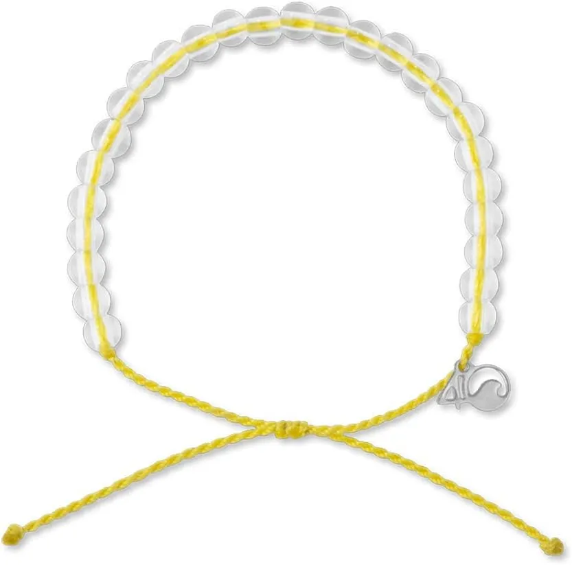 4Ocean Handmade Beaded Bracelet from Recycled Plastic with Silver 4O Charm