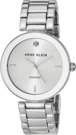 Anne Klein Women's Genuine Diamond Dial Bracelet Watch