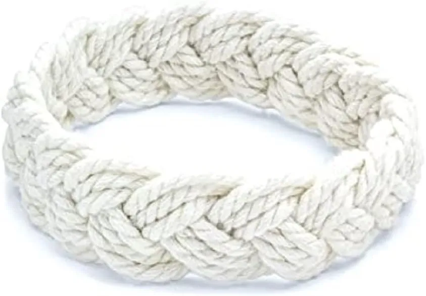 Artisan Owl White Cotton Sailor Knot Bracelet