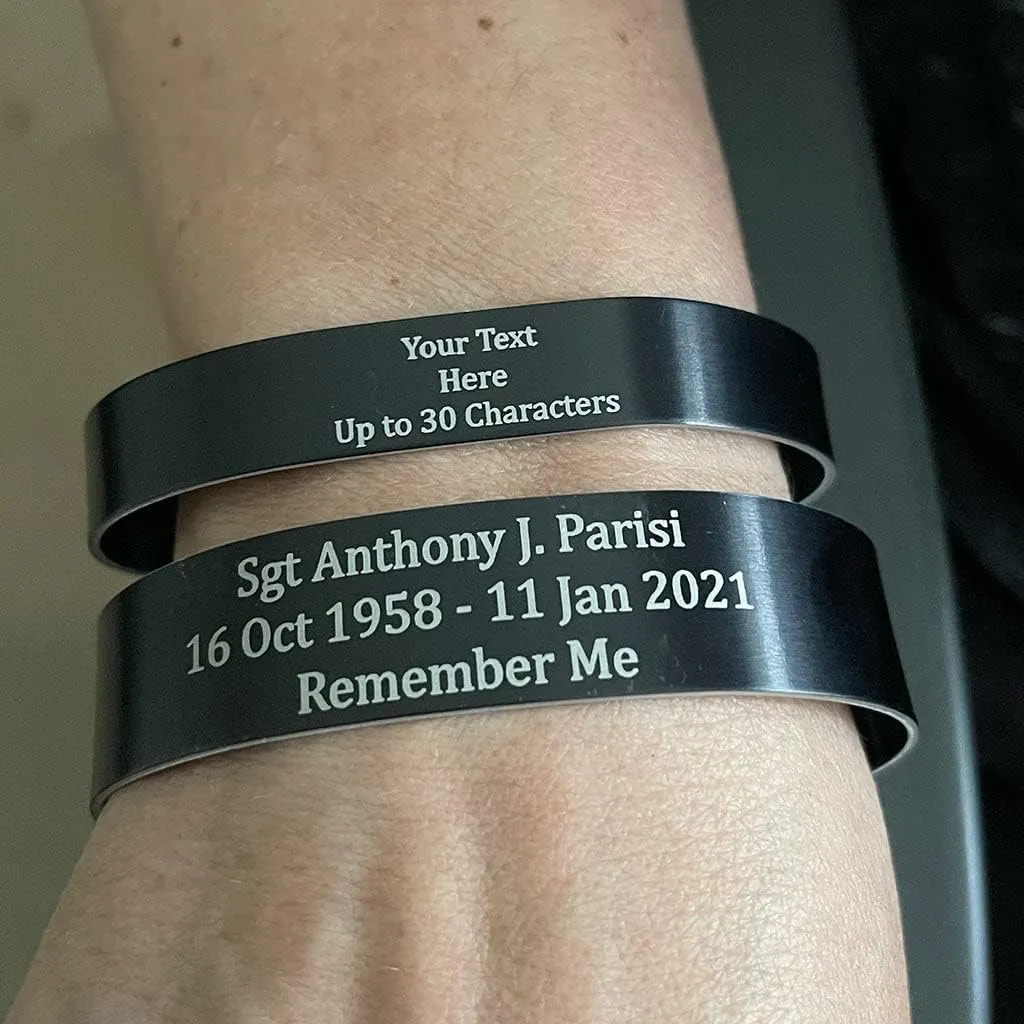 B EST BRADLEY'S CUSTOM 2019 Military Memorial Bracelet POW MIA Hero Remembrance