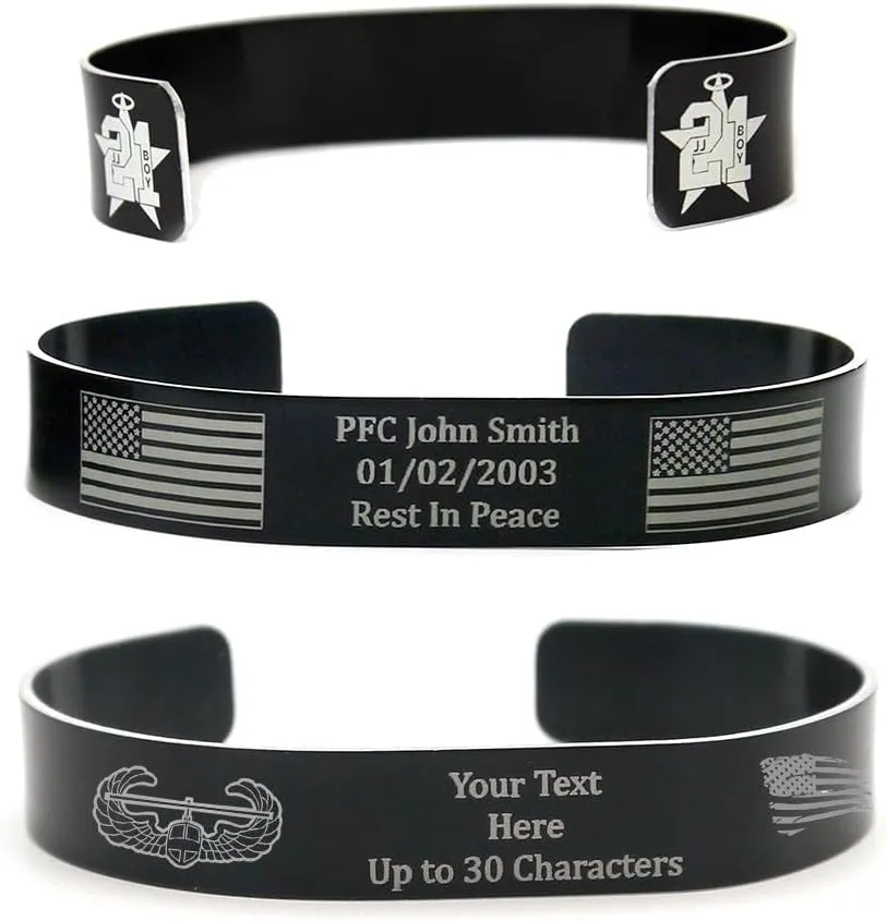 B EST BRADLEY'S CUSTOM 2019 Military Memorial Bracelet POW MIA Hero Remembrance