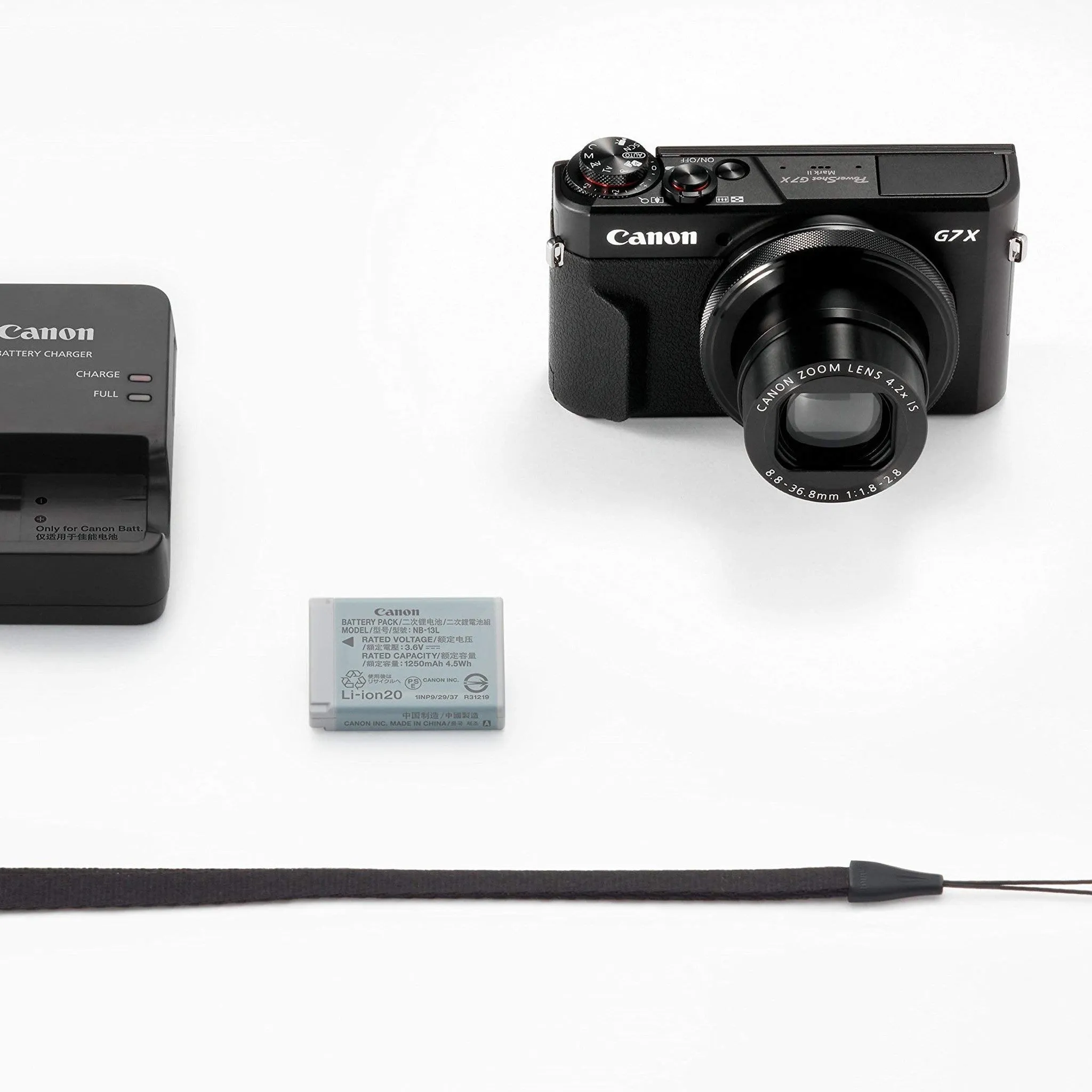 Canon PowerShot Digital Camera [G7 X Mark II] with Wi-Fi & NFC, LCD Screen, and 1-inch Sensor - Black - International Model