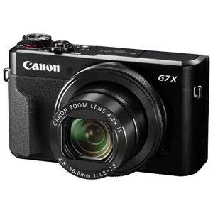 Canon PowerShot Digital Camera [G7 X Mark II] with Wi-Fi & NFC, LCD Screen, and 1-inch Sensor - Black - International Model