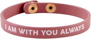 Creative Brands Faithworks 7 Inch PU Leather Fashion Adjustable Snap Bracelet