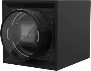 DUKWIN Single Watch Winder with Dual Power Supply, Supper Quiet Motor and Adjustable Watch Pillow, Small Watch Winder for Travel