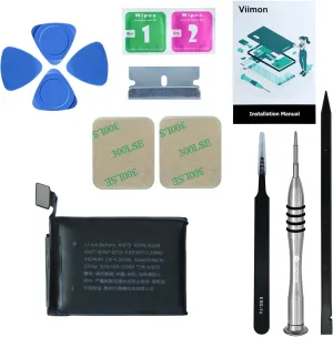 for Watch Series 3 42 mm Battery Replacement Kits (New Upgraded) Compatible with Apple Watch 3rd Generation with Installation Manual and Repair Tool Kits