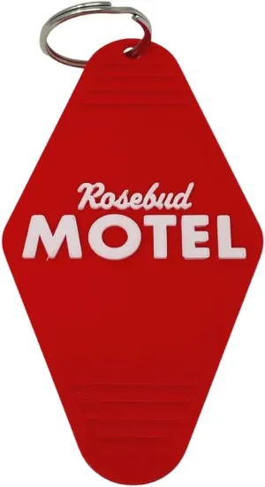 FRESHe Rosebud Motel Vintage Keychain - Decorative Red Key Tag