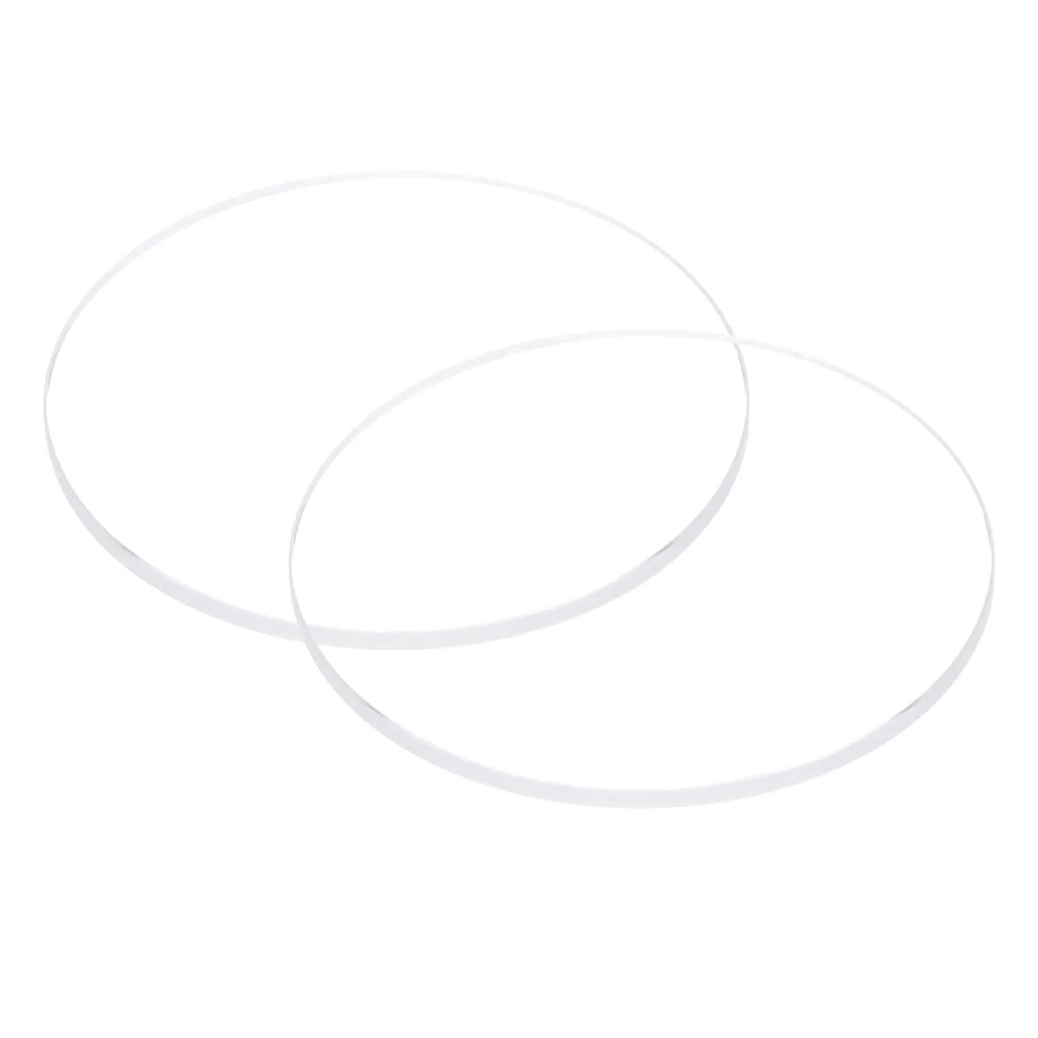 HARFINGTON 2pcs Watch Clear Crystal Lens Glass 38mm Dia. 2mm Thick Round Flat Mineral High Transmittance Watch Glass Replacement Part for Watchmaker Repair
