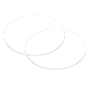 HARFINGTON 2pcs Watch Clear Crystal Lens Glass 38mm Dia. 2mm Thick Round Flat Mineral High Transmittance Watch Glass Replacement Part for Watchmaker Repair