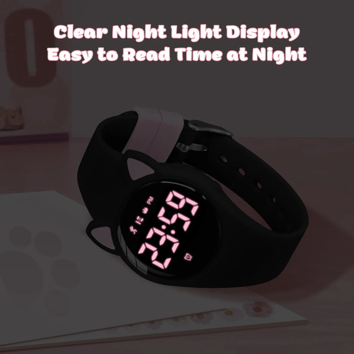 Kids Digital Watches for Girls Boys, Sports Watch with Fitness Tracker, Pedometer, Alarm Clocks, Stopwatch, No App Needed & Waterproof Kids Watch, Gift for Teens Girls Boys Ages 5-14