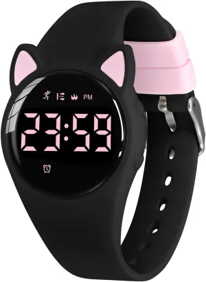 Kids Digital Watches for Girls Boys, Sports Watch with Fitness Tracker, Pedometer, Alarm Clocks, Stopwatch, No App Needed & Waterproof Kids Watch, Gift for Teens Girls Boys Ages 5-14