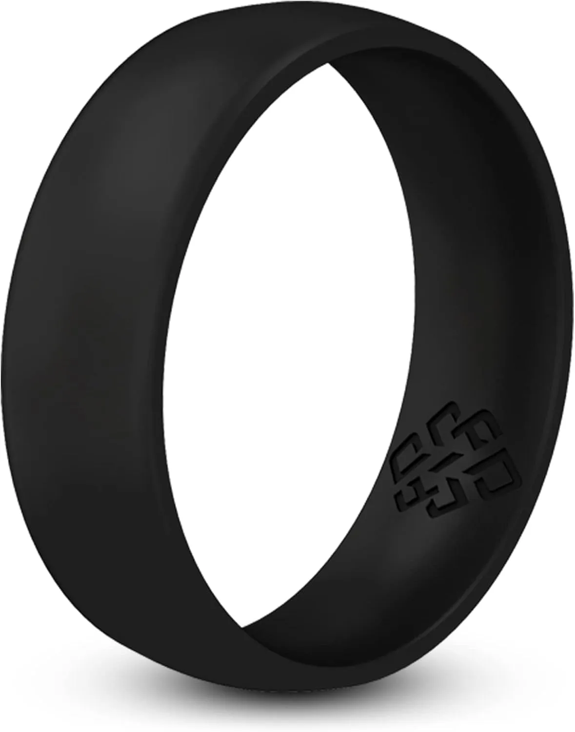 Knot Theory Breathable Silicone Wedding Rings for Men & Women | Black Rose Gold Silver Blue Red Rubber Wedding Bands for Him & Her Size 4, 5, 6, 7, 8, 9, 10, 11, 12, 13, 14, 15, 16