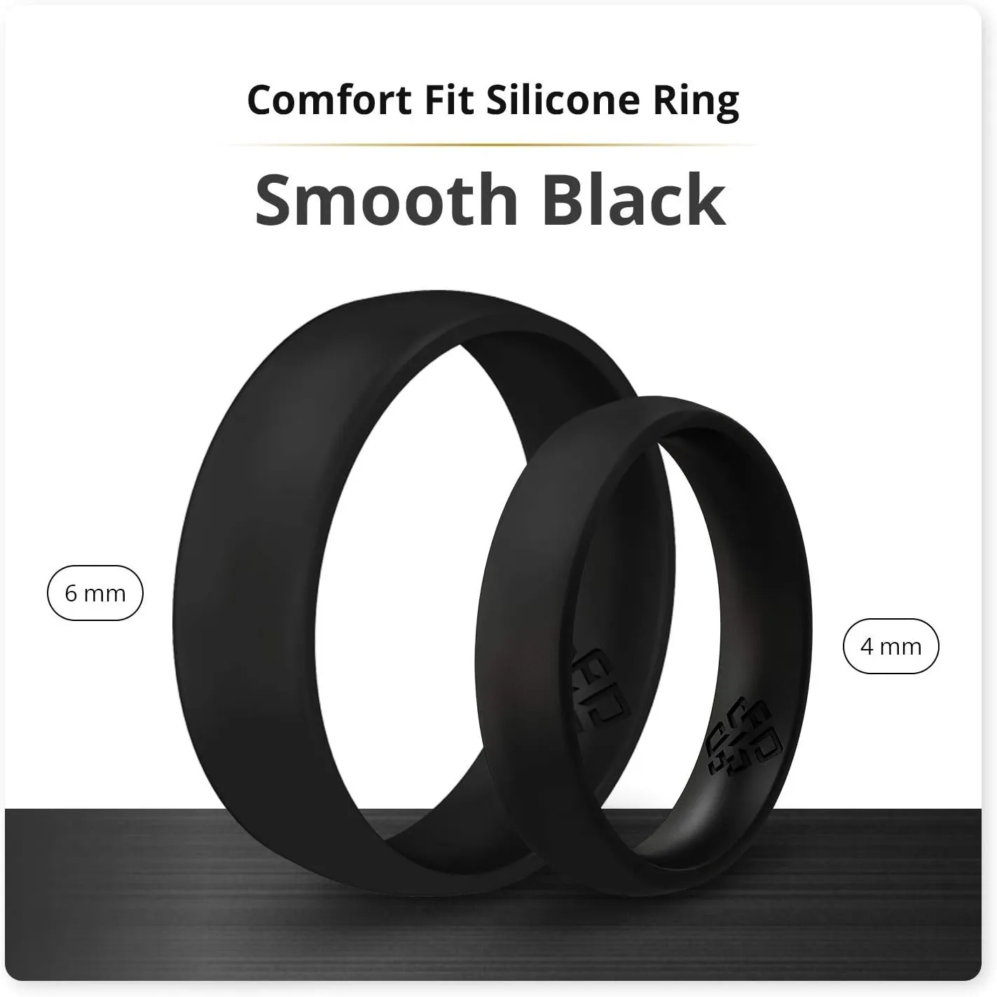 Knot Theory Breathable Silicone Wedding Rings for Men & Women | Black Rose Gold Silver Blue Red Rubber Wedding Bands for Him & Her Size 4, 5, 6, 7, 8, 9, 10, 11, 12, 13, 14, 15, 16