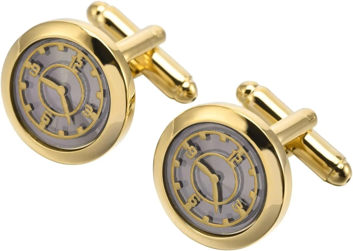 Men Cufflinks, Copper Cufflinks Clocks Wedding Cufflinks Tuxedo Shirts Business Wedding Gift