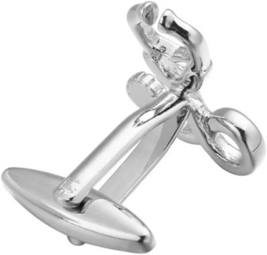 Men's Creative Sleeve Nail Cufflinks Fashion Cufflinks for Men Silver Occasions