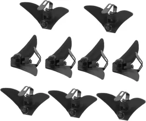 Men's Necktie Clips 10pcs Decorative Metal Tie Clips Perfect for Wedding Christmas Anniversary Black