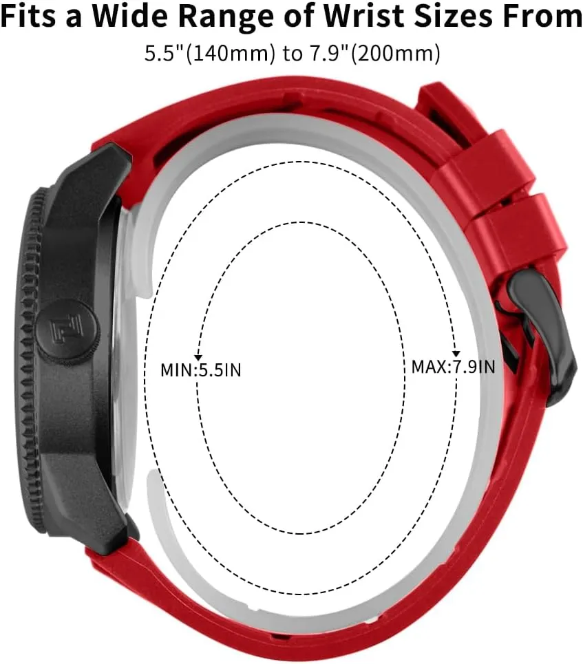 NAVIFORCE Sport Waterproof Watches for Students Boys Men, Silicone Band Watch with Second Hand