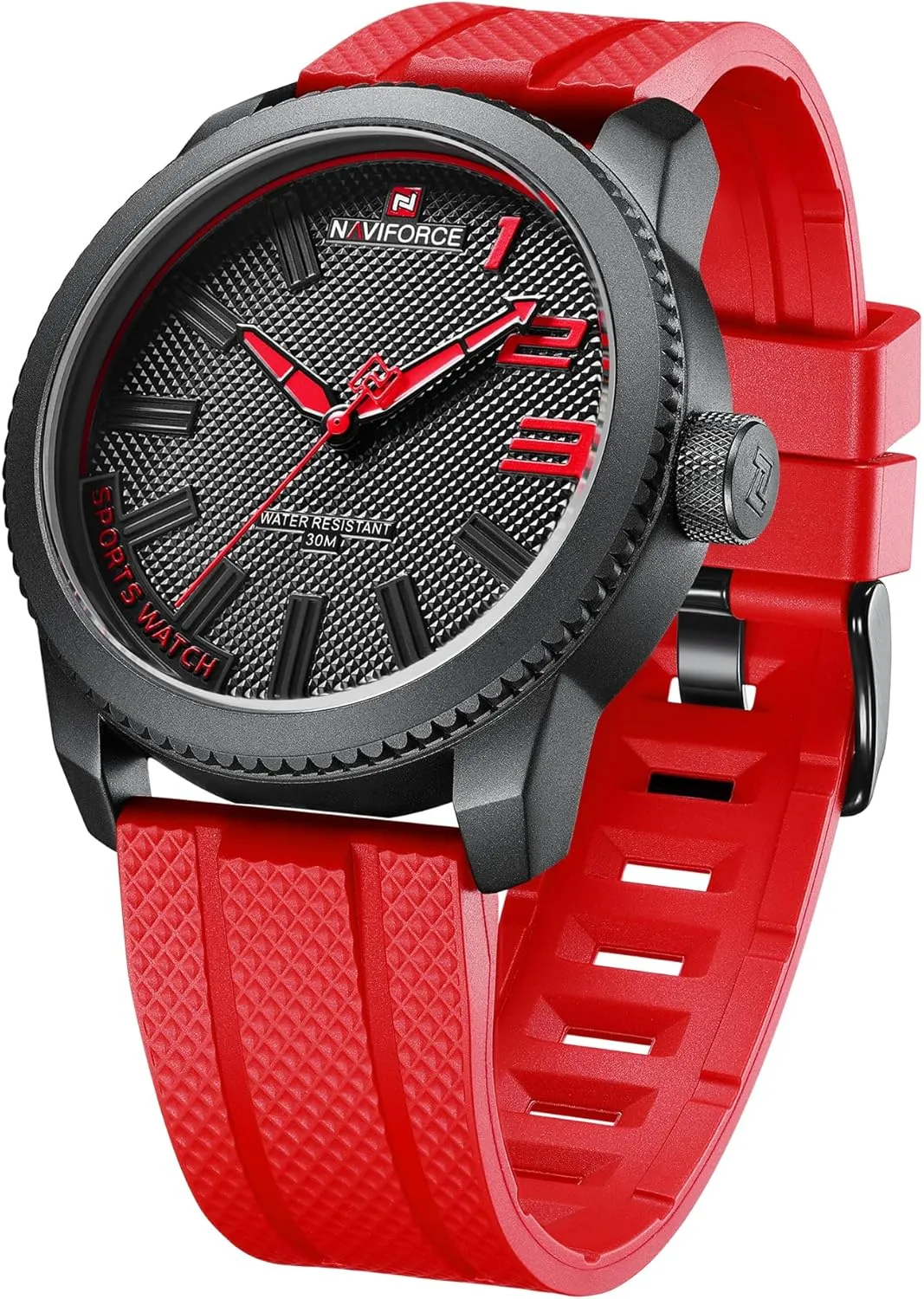 NAVIFORCE Sport Waterproof Watches for Students Boys Men, Silicone Band Watch with Second Hand