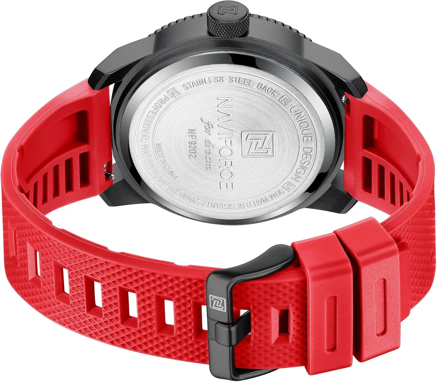 NAVIFORCE Sport Waterproof Watches for Students Boys Men, Silicone Band Watch with Second Hand