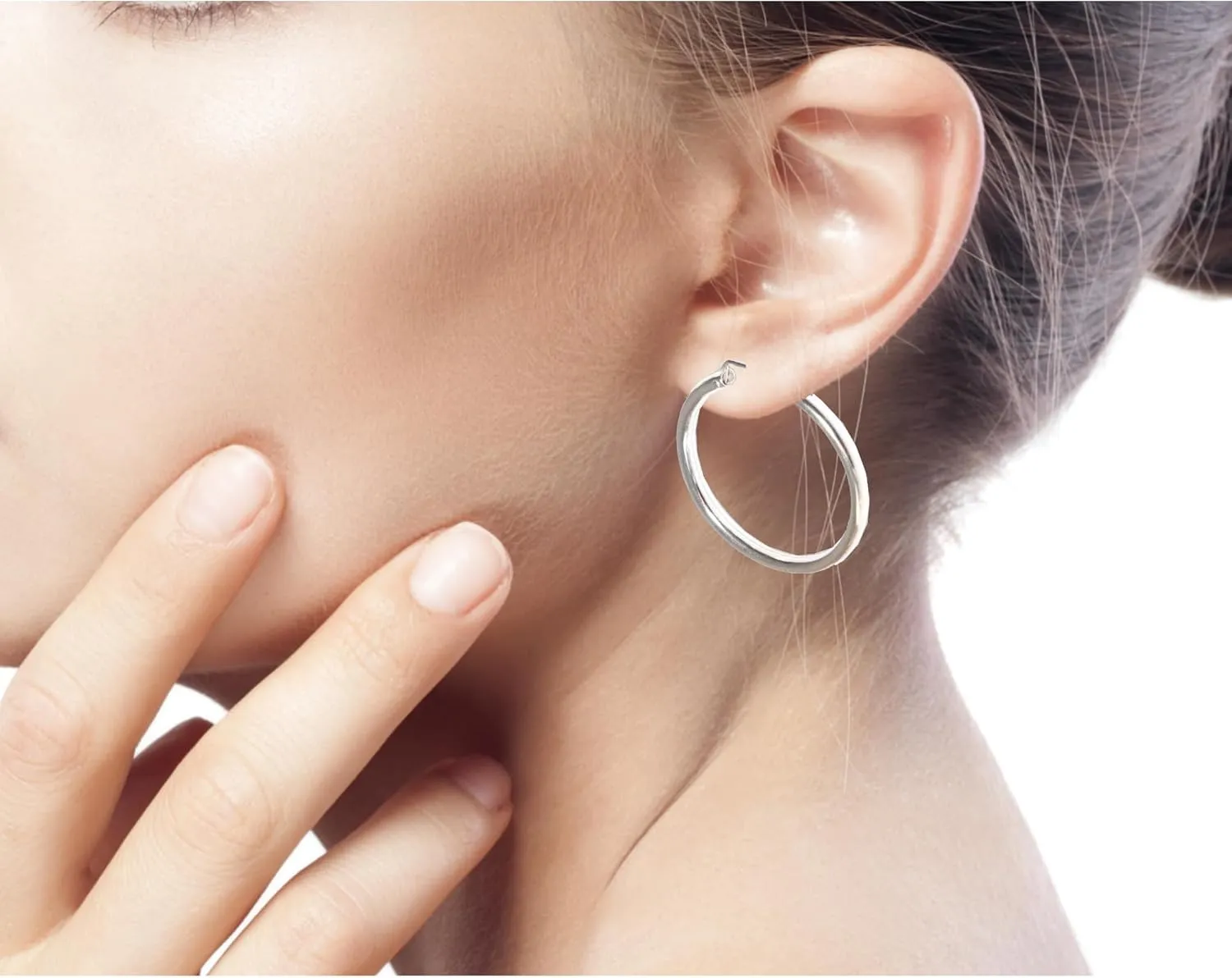 NOVICA Artisan Handmade Hoop Earrings Classic Plated No Stone
