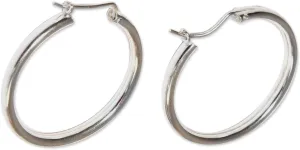 NOVICA Artisan Handmade Hoop Earrings Classic Plated No Stone