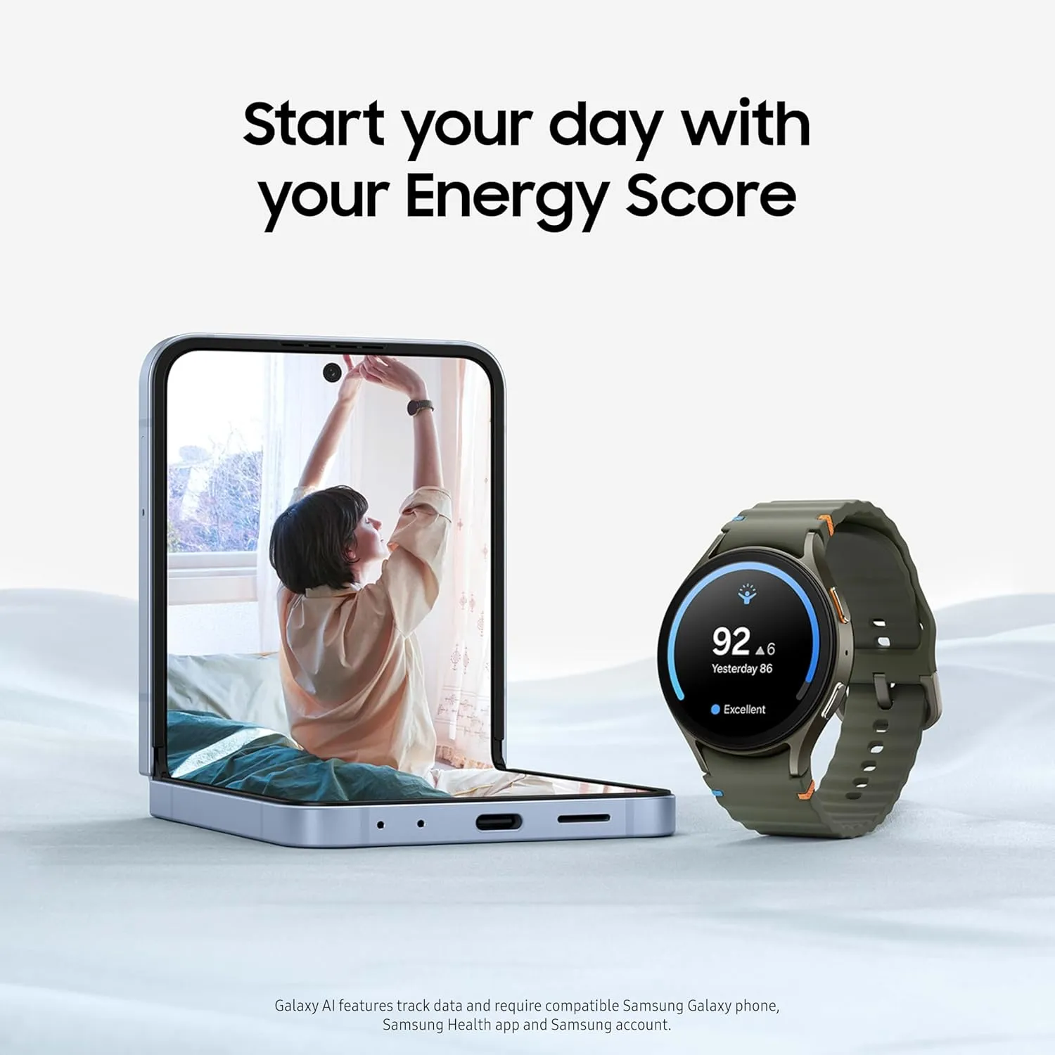 SAMSUNG Galaxy Watch 7 40mm Bluetooth AI Smartwatch w/Energy Score, Wellness Tips, Heart Rate Tracking, Sleep Monitor, Fitness Tracker, 2024, Green [US Version, 1Yr Manufacturer Warranty]