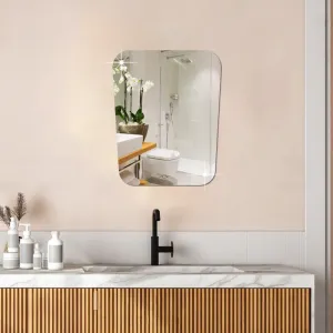 WallDaddy - Self Adhesive Glass Mirror for Wall Full Size Mirror (20x30) Cm Mirror Stickers for Wall Stickers for Bedroom | Wall Acrylic Mirror Sticker Wall Decoration Items Pack of - 1